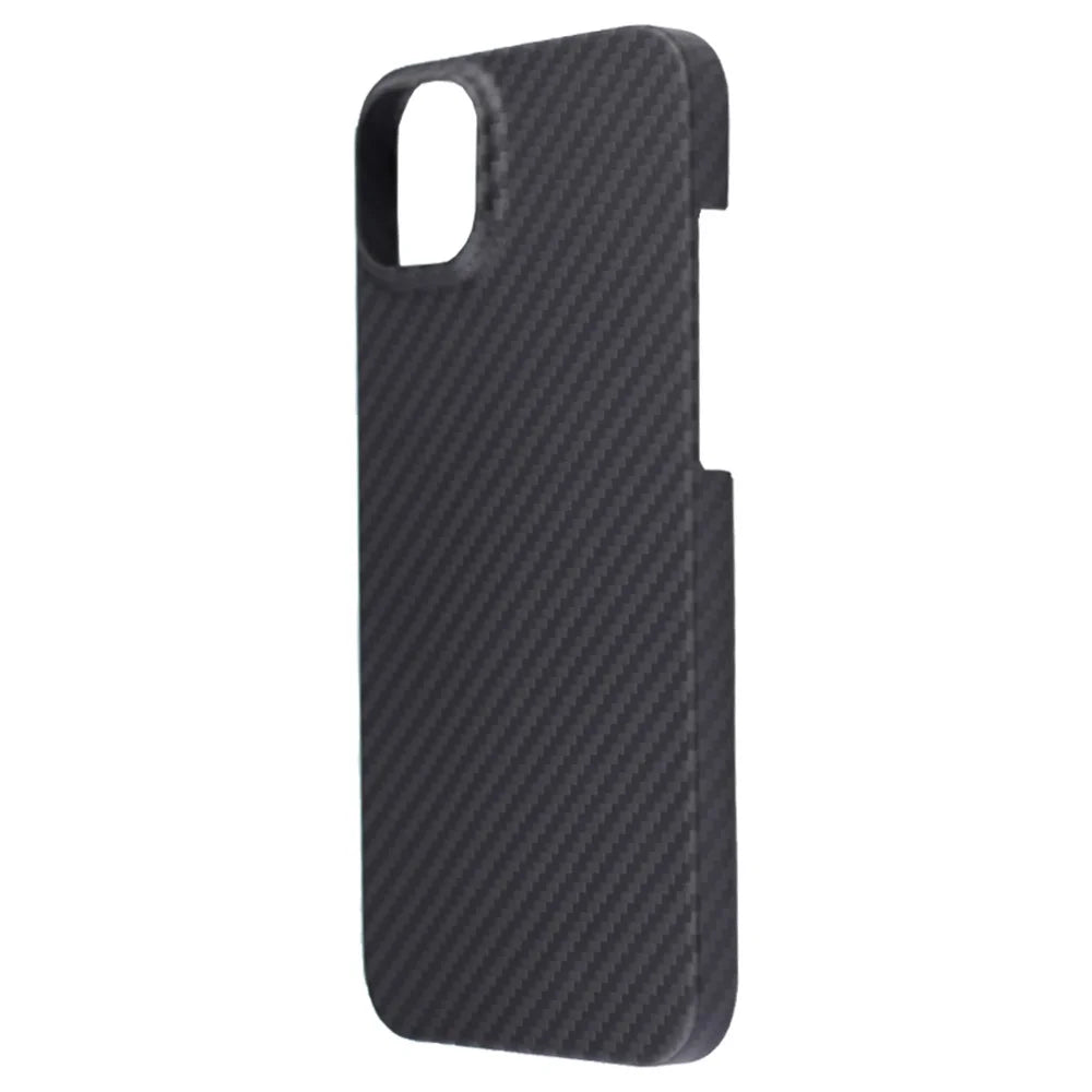 For iPhone 15 Case 1500D Coarse Texture Aramid Fiber Black Cell Phone Shell with Big Lens Cutout - 2