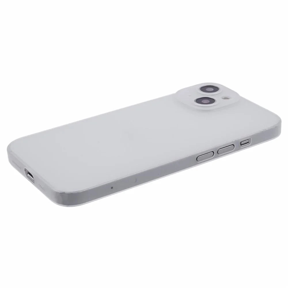For iPhone 14 Hard PC Ultra-Thin Case Camera Protection Phone Cover - White - 5