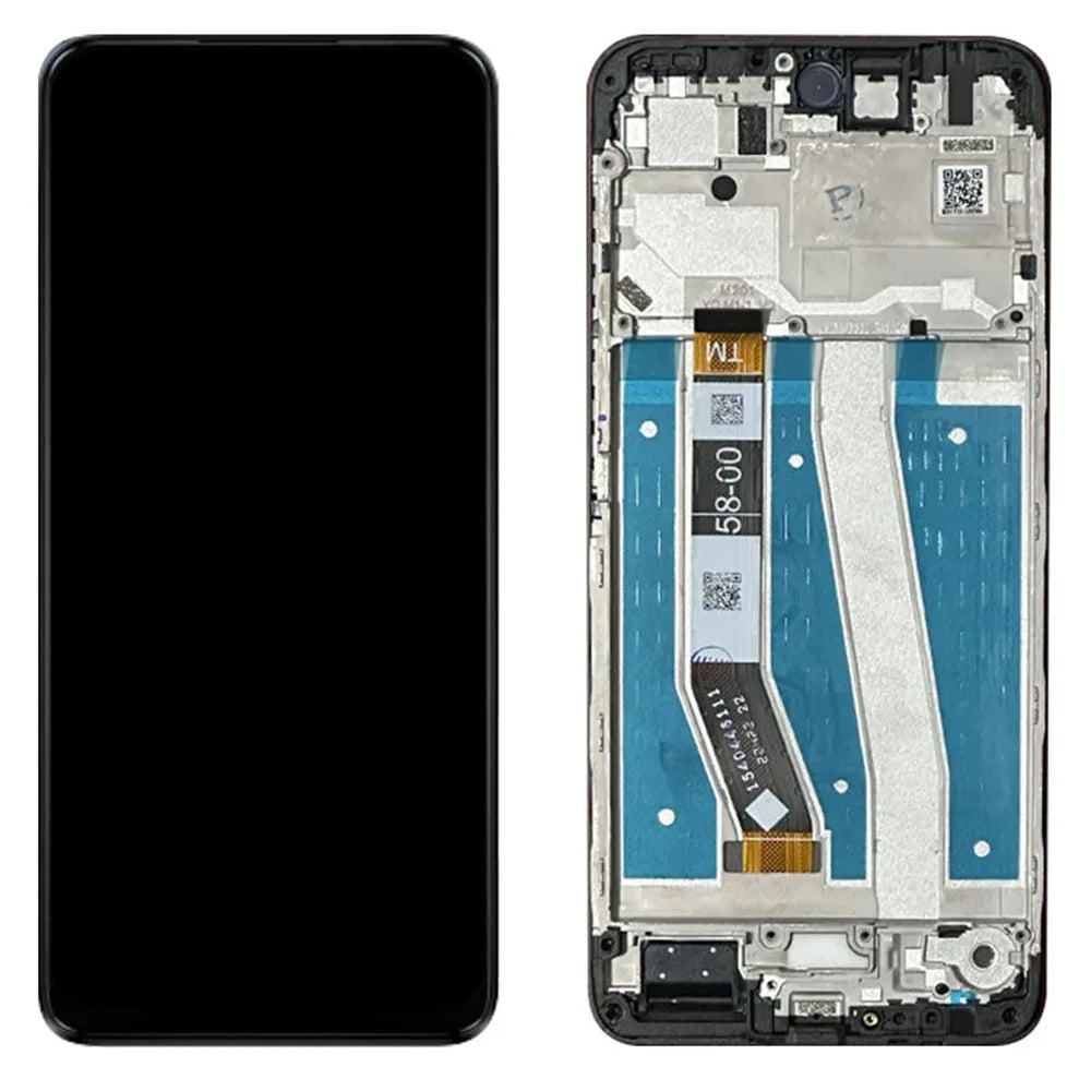 For Motorola Moto G14 4G Grade B LCD Screen and Digitizer Assembly + Frame Replacement Part (without Logo) - Blue - 1