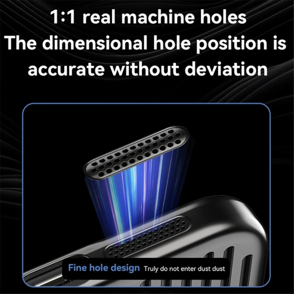 For iPhone 13 Pro Max Case Electroplated Hard PC Heat Dissipation Phone Cover with Lens Film - Black - 6
