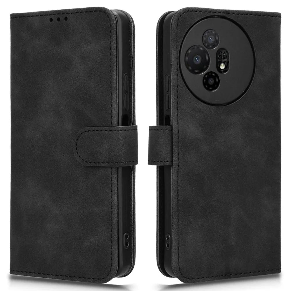 For TCL 50 XL 5G Case 2 Card Slots Wallet PU Leather Magnetic Absorption Phone Cover - Black - 1