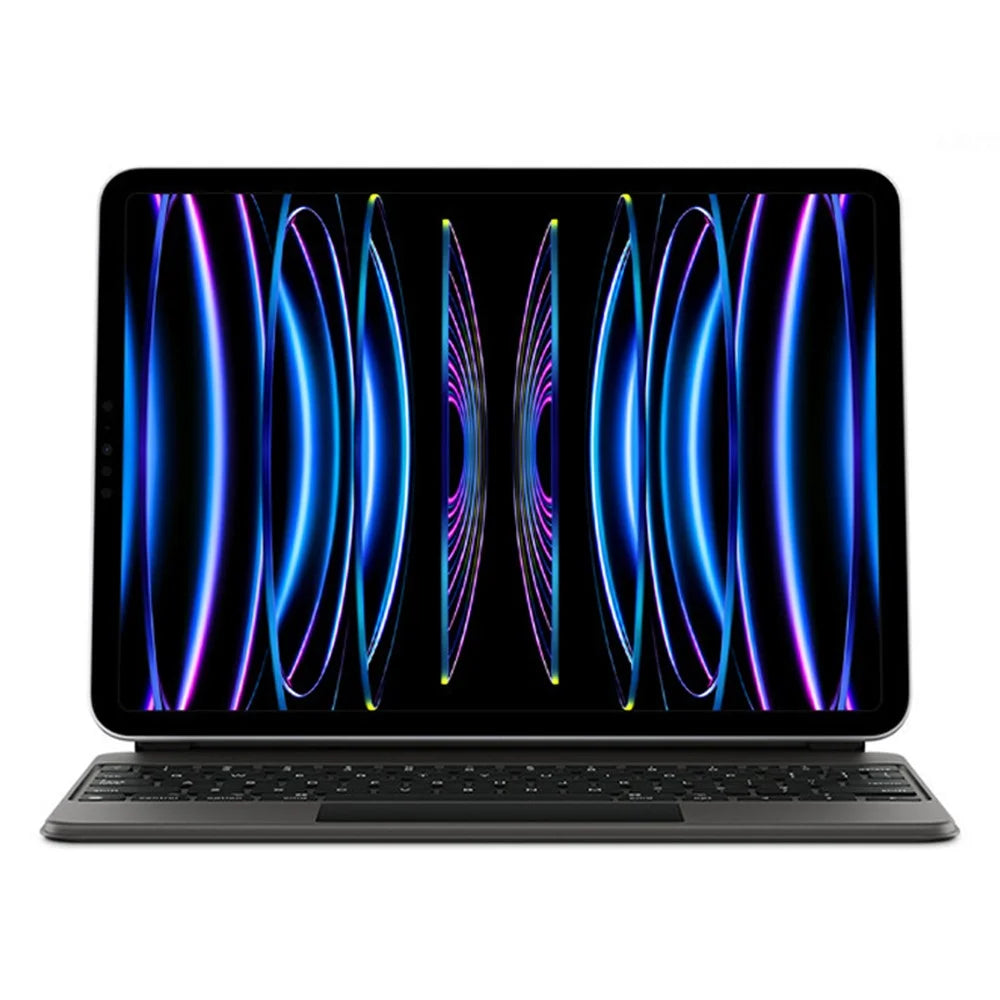 Magnetic Floating Bluetooth-Compatible Keyboard for iPad Air 13 (2026) / (2025) / (2024) / iPad Pro 12.9 (2022) / (2021) / (2020) / (2018) Leather Tablet Case - Black - 6