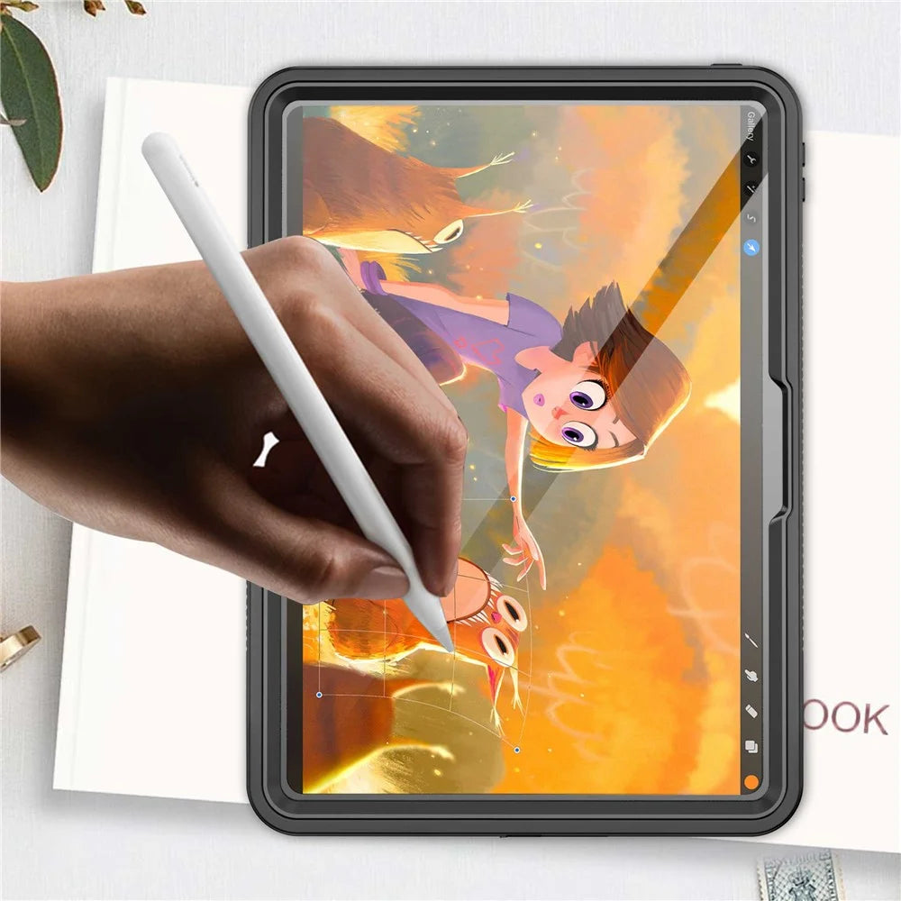For iPad Pro 11 (2024) PC+PET+TPU Tablet Case IP68 Waterproof Anti-Drop Shell - 6