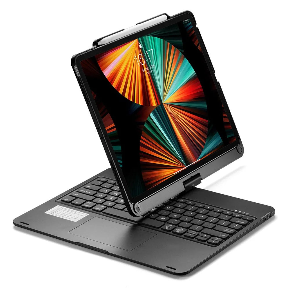 Trackpad Backlight Keyboard for iPad Air 13 (2026) / (2025) / (2024) / Pro 12.9 (2022) / (2021) / (2020) / (2018) Tablet Case - Black - 4