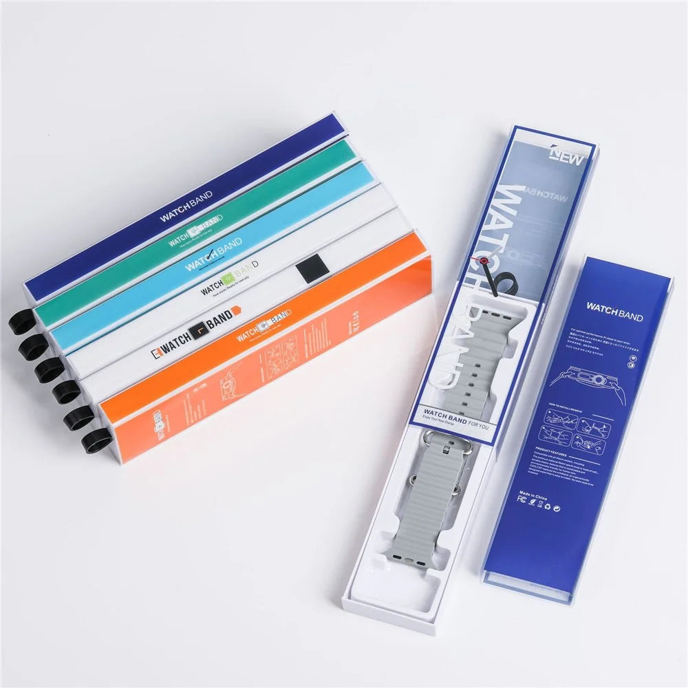 100 PCS Watch Band Packaging Box Pull Out Style Short D2 215 x 55 x 18 mm For Fashion Accessories Storage - Orange / White - 3