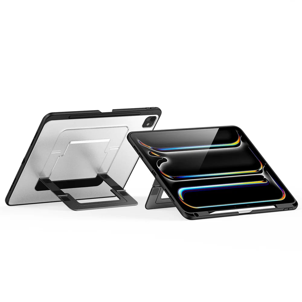 DUX DUCIS For iPad Pro 11 (2025) / iPad Pro 11 (2024) Tablet Case Axis Series Tablet Case with Kickstand PC + TPU Shockproof Protective Cover - Black - 4