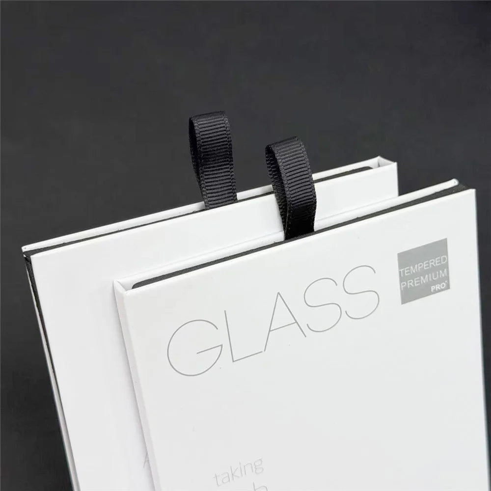 50Pcs 10.5 inch Tempered Glass Screen Protector Packaging Box Foldable Hard Case with Hook - White - 3