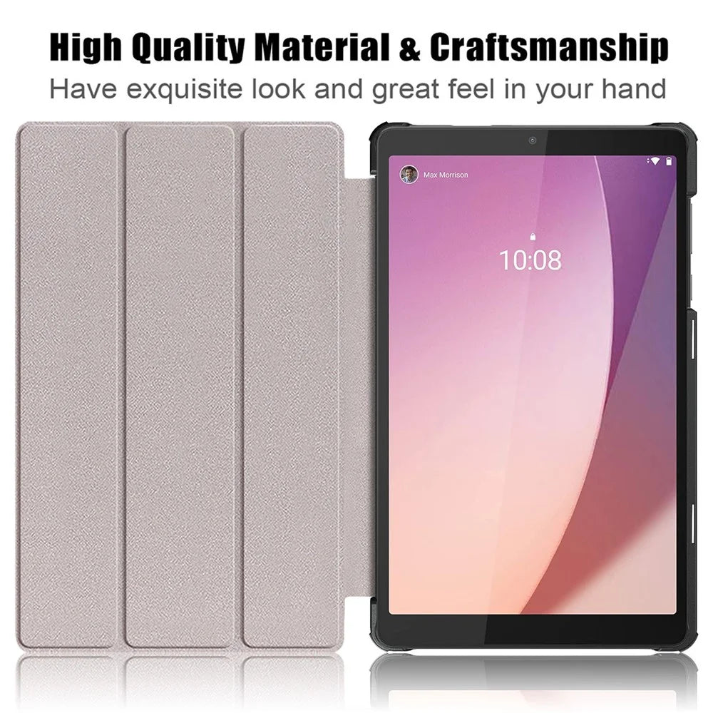 For Lenovo Tab M8 (4th Gen) 2024 TB-301XU / M8 (4th Gen) 2023 TB-300FU Tri-Fold Stand Tablet PU Leather Cover - Fantasy Deer - 3