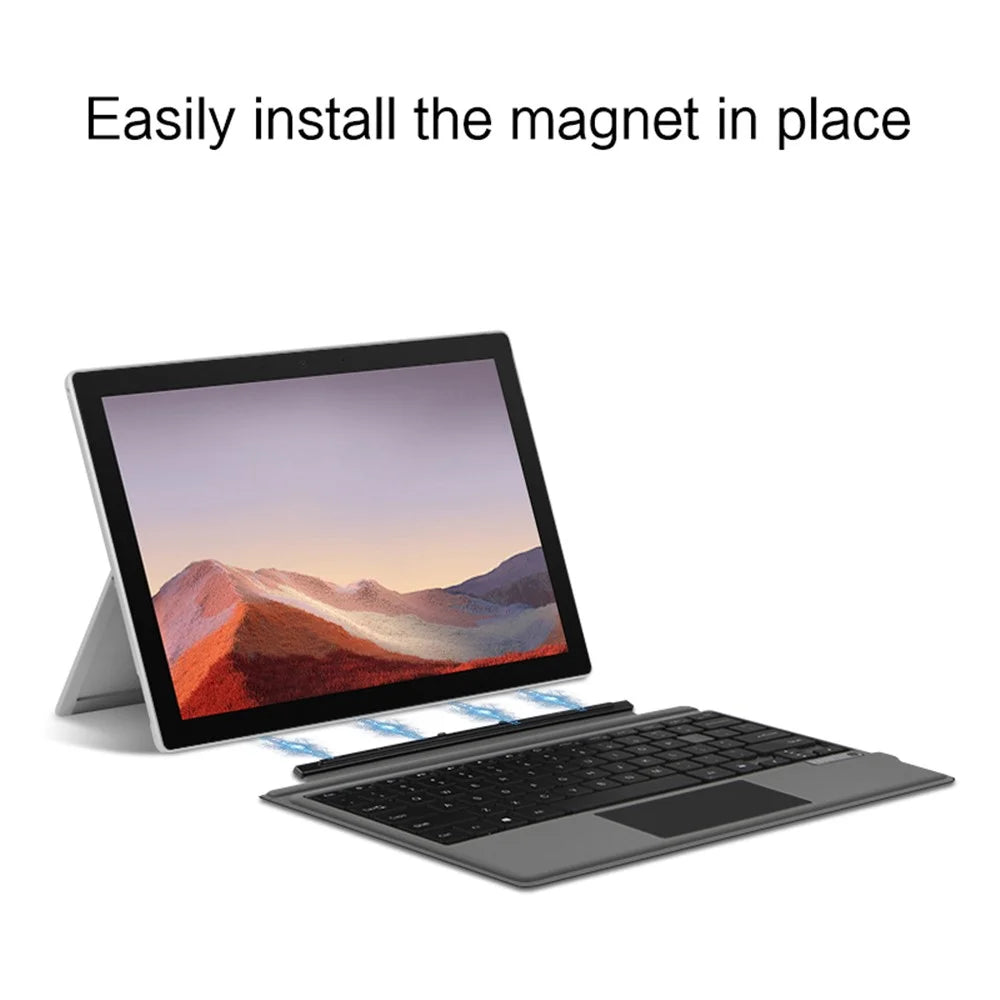 For Microsoft Surface Pro 4 / 5 / 6 / 7 Backlit Design Magnetic Rechargeable Bluetooth-compatible Wireless Keyboard - 5