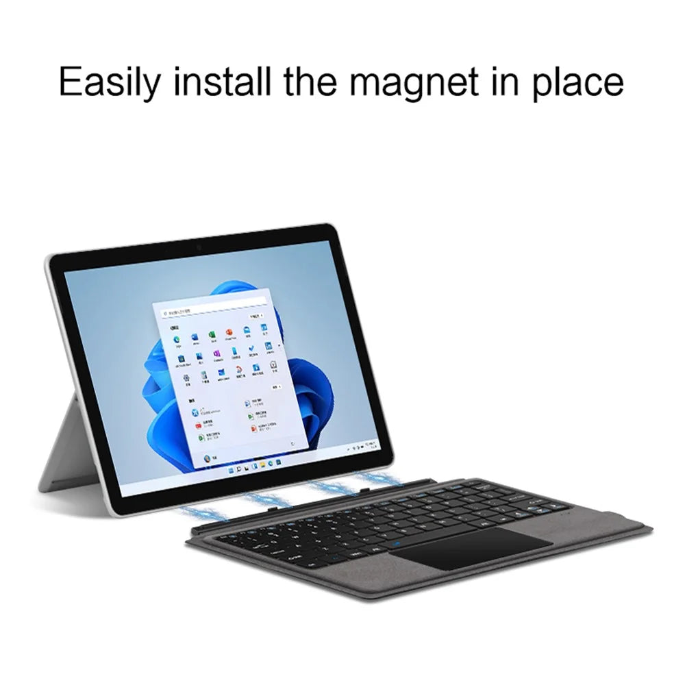 Bluetooth-compatible Wireless Keyboard for Microsoft Surface Go 1 / 2 / 3 Magnetic Rechargeable Keyboard (without Backlit) - 5