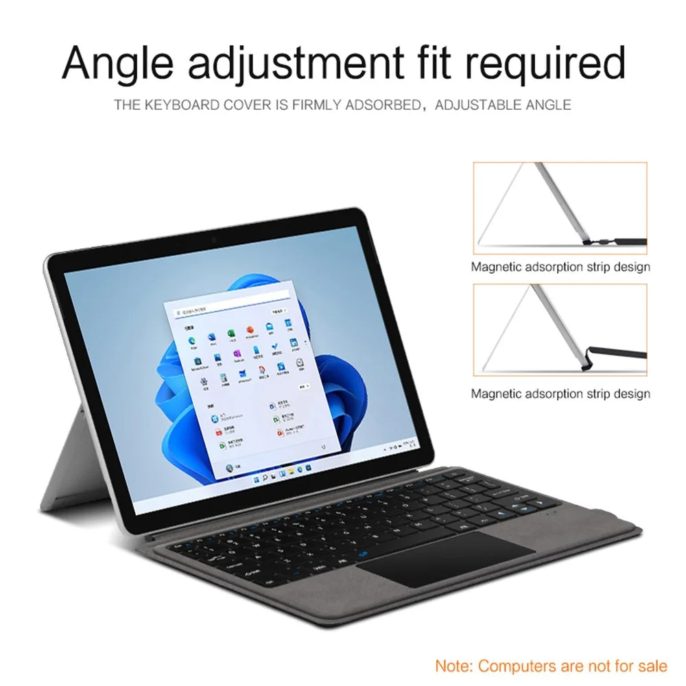 Bluetooth-compatible Wireless Keyboard for Microsoft Surface Go 1 / 2 / 3 Magnetic Rechargeable Keyboard (without Backlit) - 6