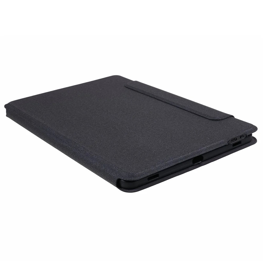 For Samsung Galaxy Tab S10 FE / S9 FE / S9 Leather Case + Touchpad Bluetooth-Compatible Keyboard with Backlit - 6