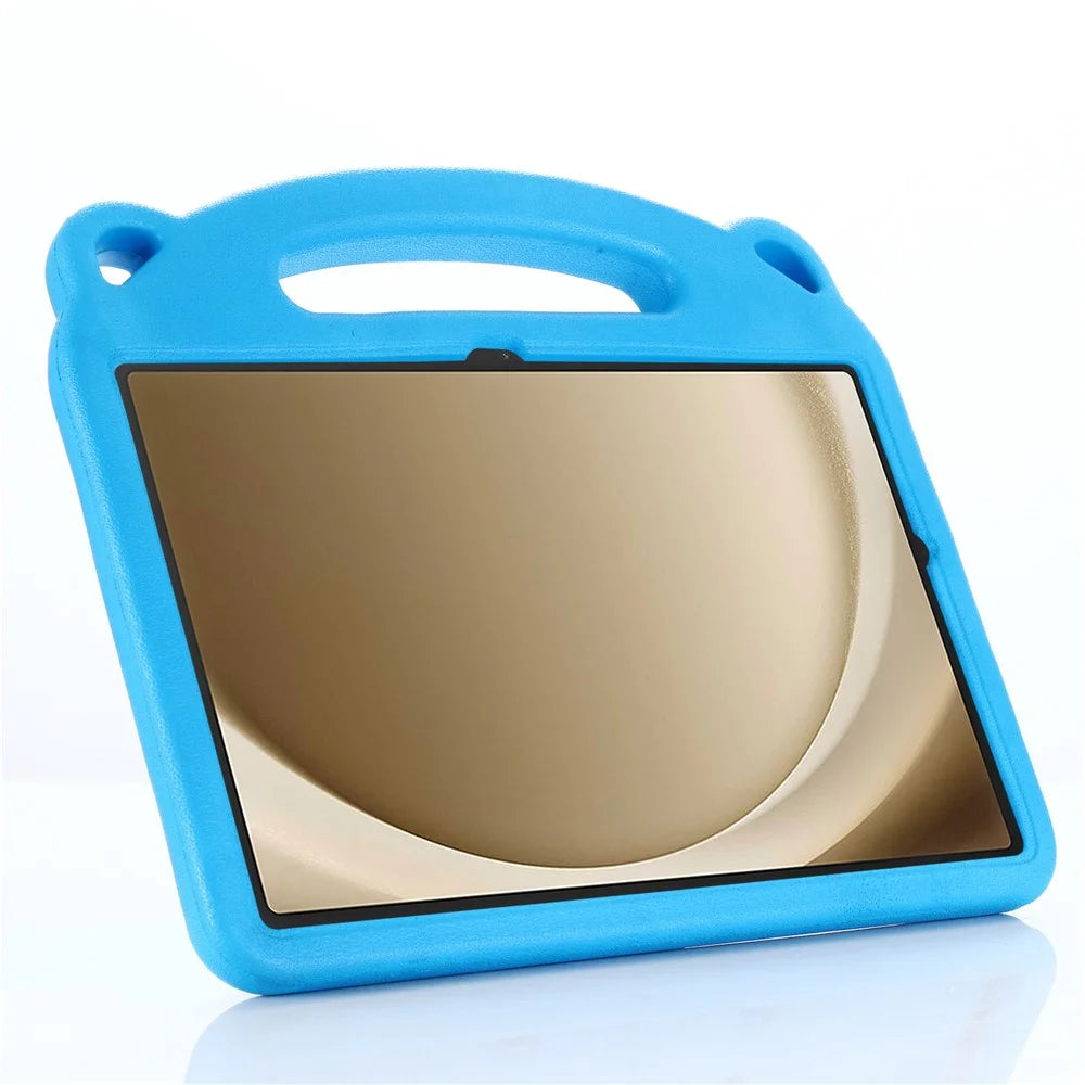 For Samsung Galaxy Tab A9+ Case Kickstand Hand Grip Cartoon Panda Tablet Cover - Blue - 4