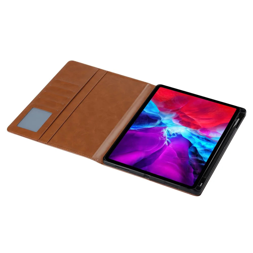 For iPad Pro 13 (2025) / 13 (2024) Case Outer Card Slot Wallet Leather Tablet Cover with Auto Wake / Sleep - Red - 4