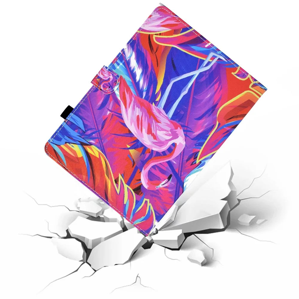 For iPad Pro 11 (2025) / (2024) Tablet Cover Shockproof Leather Card Holder Stand Case - Bird - 5