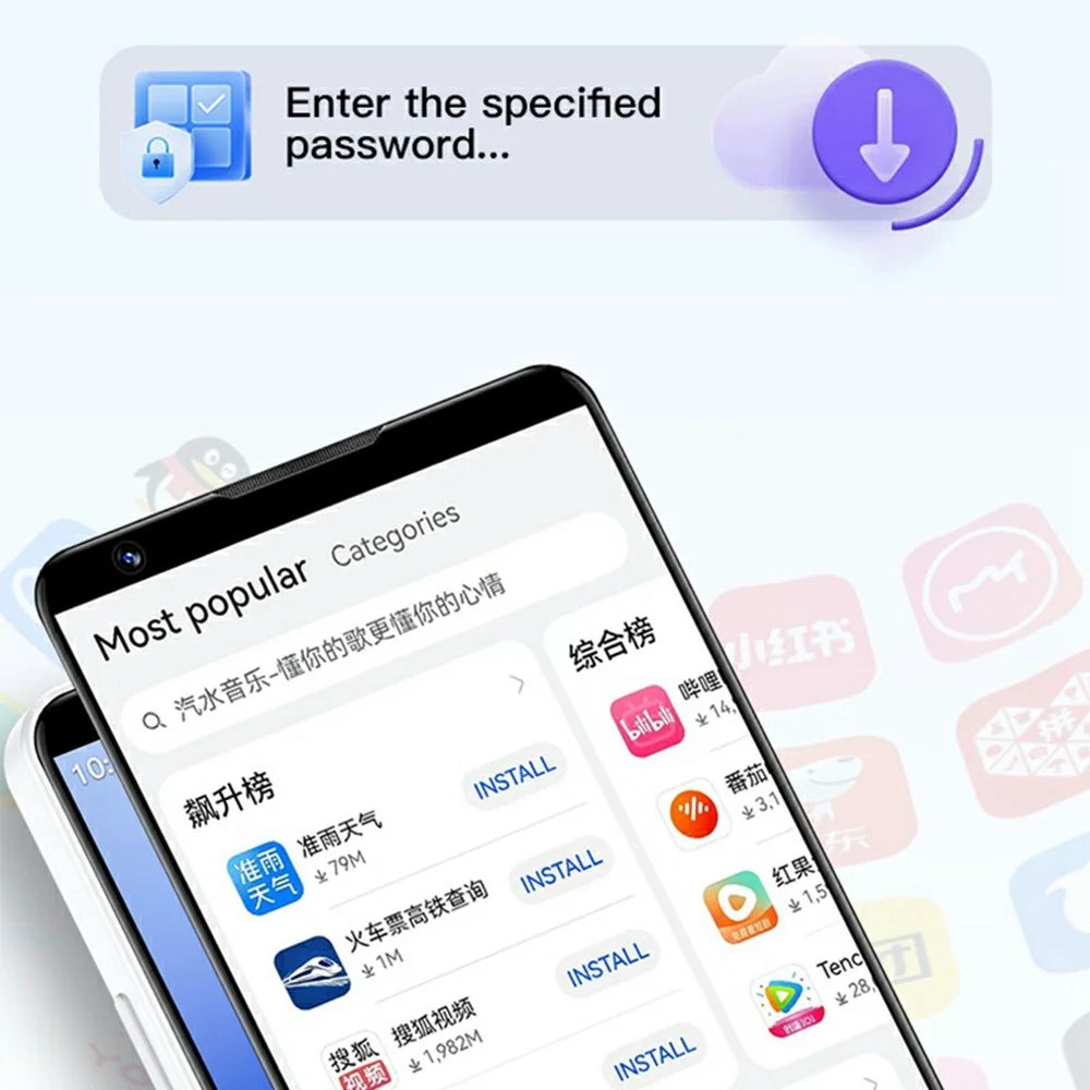 DOOV R70 4 Inch Touch Screen Android 13 4G Smartphone 2600mAh Battery Keypad Cellphone, 6+128GB (with Camera) - White - 3