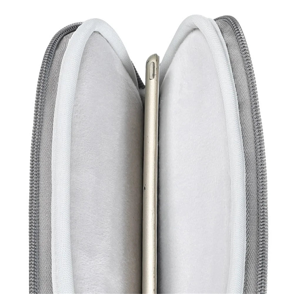 Waterproof Sleeve Bag for 10-inch Tablets Carrying Case Portable Anti-Scratch Bag with Pouch - Dark Grey - 4