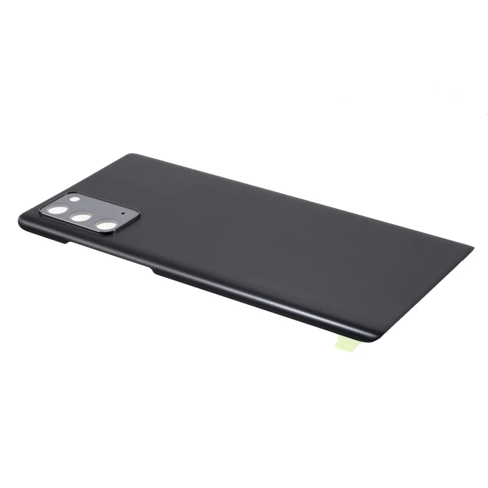 For Samsung Galaxy Note20 N980 N981 OEM Plastic Battery Housing with Adhesive Sticker + Camera Lens Ring Cover - Grey - 2