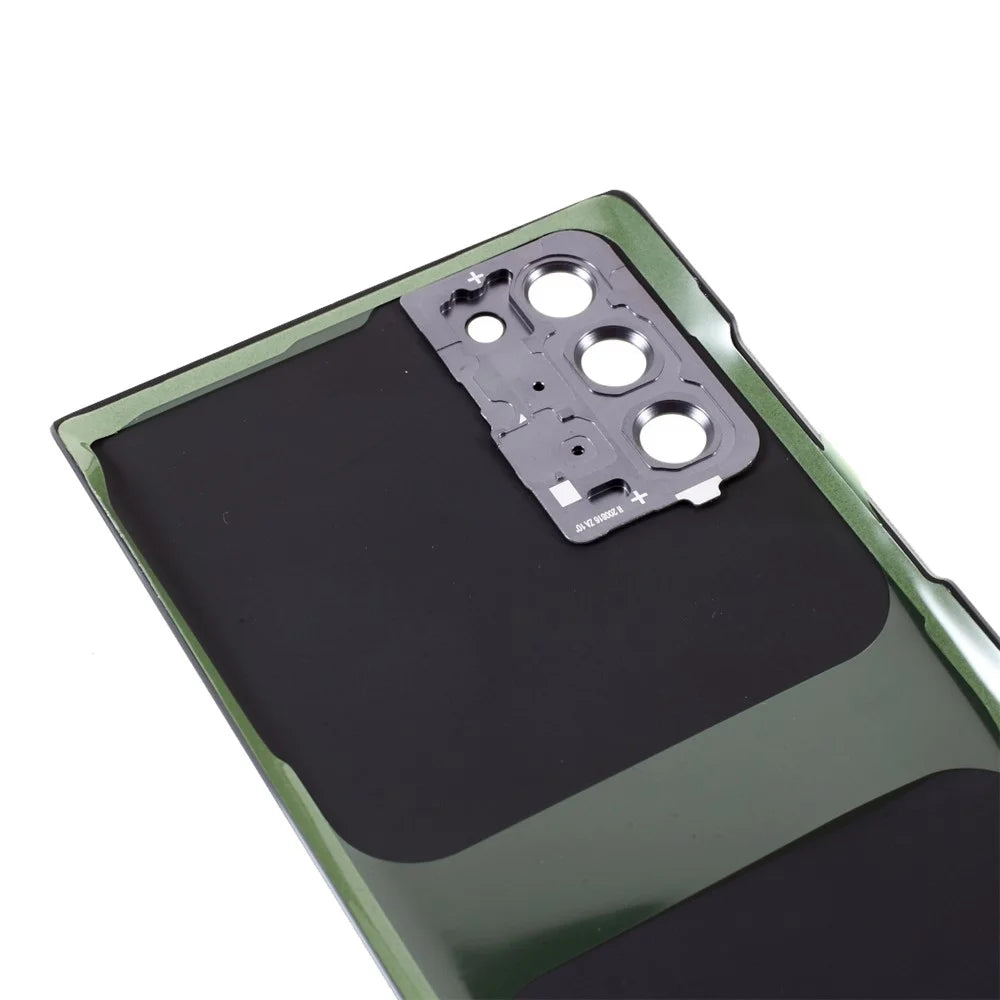 For Samsung Galaxy Note20 N980 N981 OEM Plastic Battery Housing with Adhesive Sticker + Camera Lens Ring Cover - Grey - 6