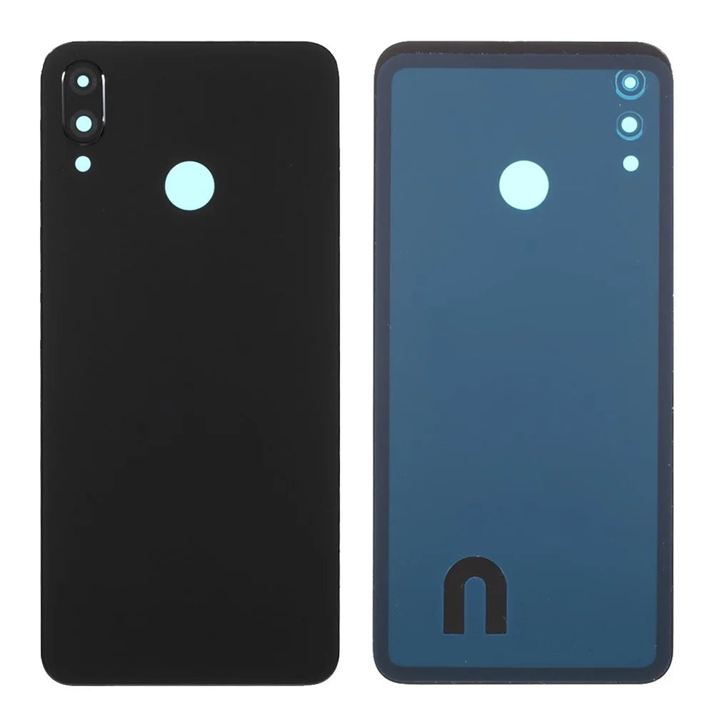 Battery Housing Back Cover with Camera Ring Lens Cover Replacement (without Logo) for Huawei nova 3i - Black - 1