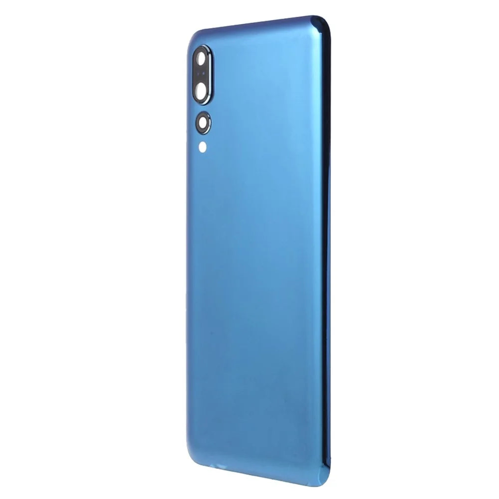 Battery Housing Back Cover with Camera Ring Lens Cover Replacement Part (without Logo) for Huawei P20 Pro - Blue - 2