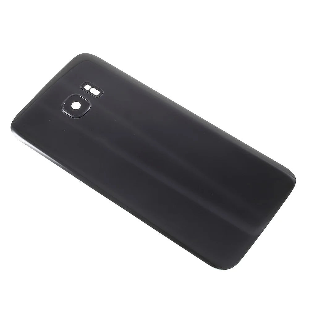 Battery Housing Back Cover with Camera Ring Lens Cover Replacement (without Logo) for Samsung Galaxy S7 edge - Black - 5