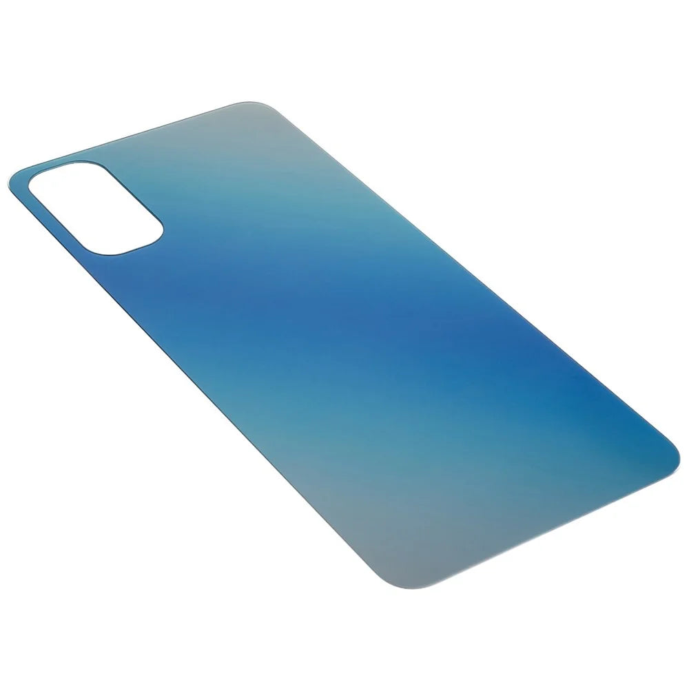 For Oppo Reno4 4G Phone Back Battery Housing Cover Replacement Parts (without Logo) - Blue - 4