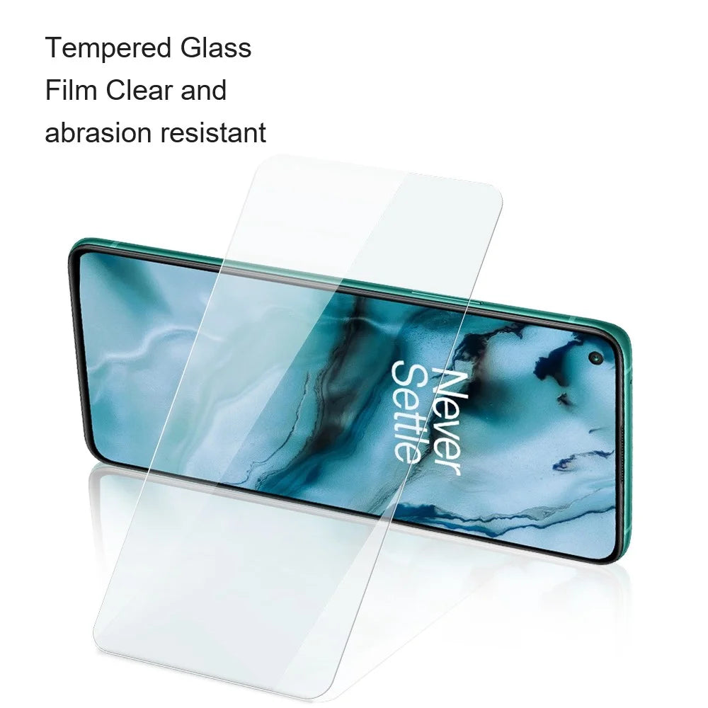 AMORUS High Aluminum-silicon Glass Screen Film for OnePlus 9 (EU / US Version), Anti-explosion 2.5D Arc Edge Screen Protector - 4
