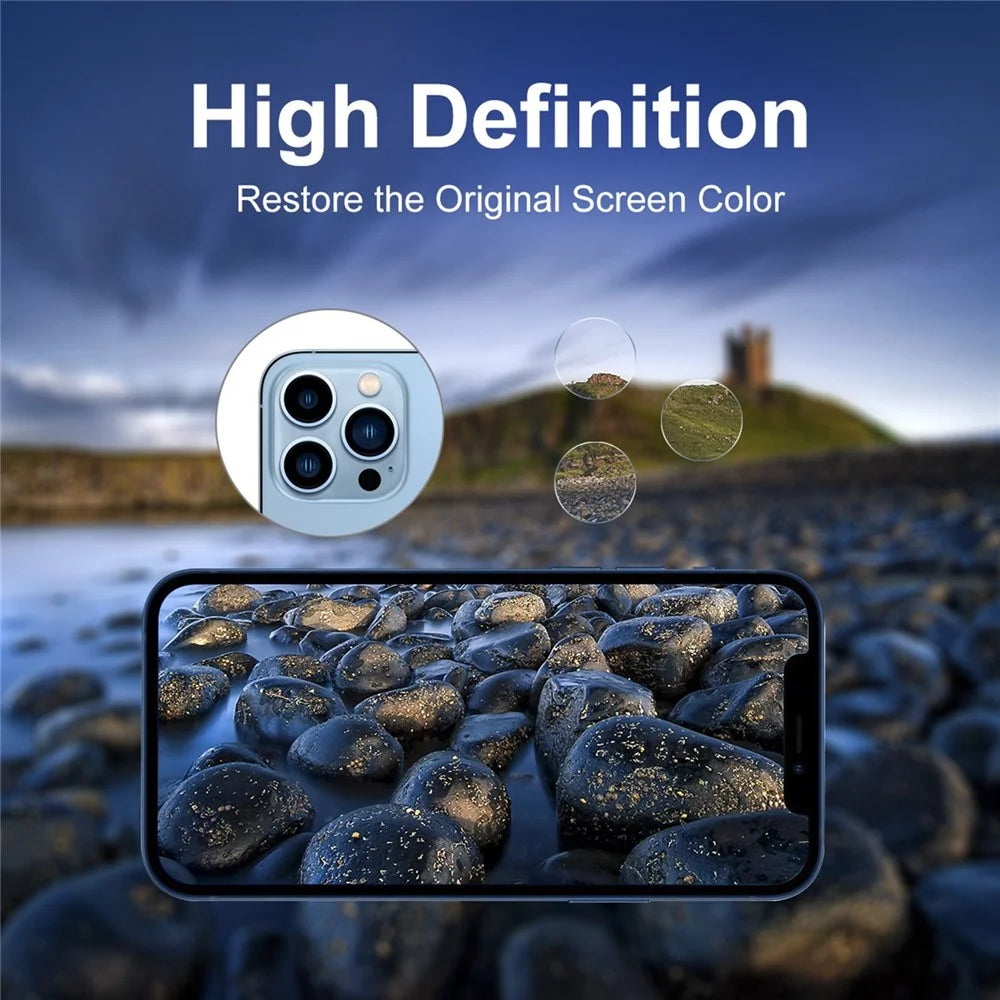 ENKAY HAT PRINCE 3Pcs / Set for iPhone 14 Pro 6.1 inch / 14 Pro Max 6.7 inch Camera Lens Protector 0.2mm Anti-scratch Tempered Glass Film - 3