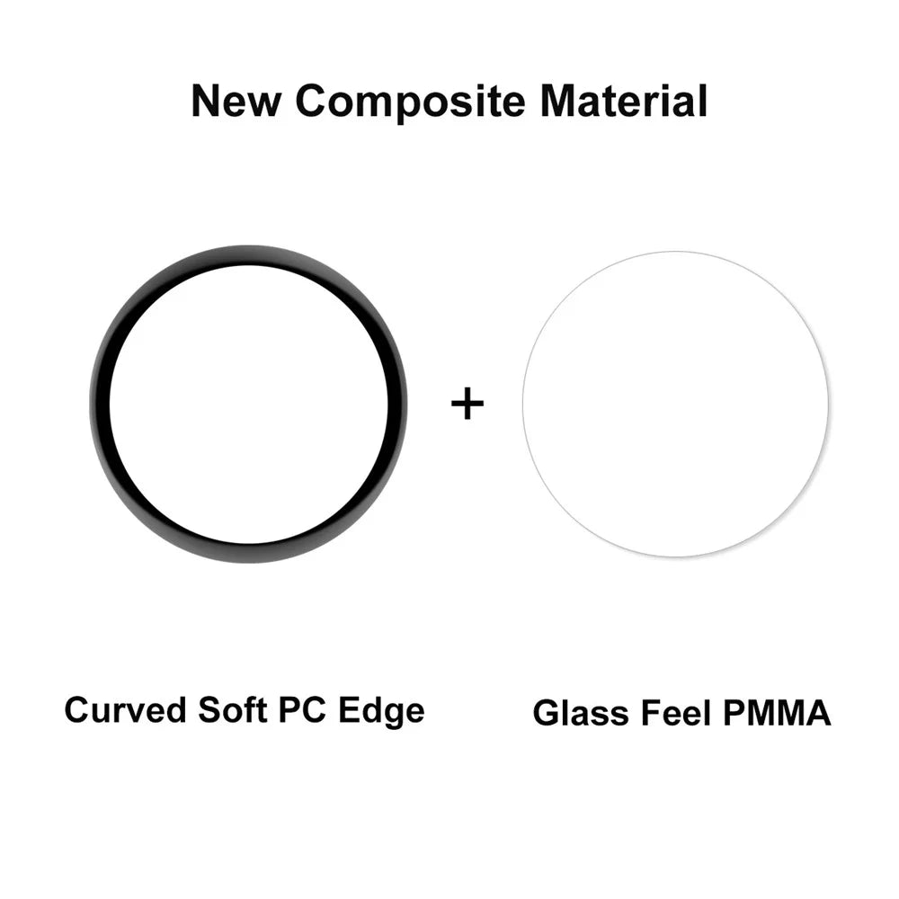 ENKAY HAT PRINCE 2Pcs / Set for Samsung Galaxy Watch 5 44mm Soft PC Edge Screen Protector 3D Curved Full Cover HD Clear PMMA Film - 3