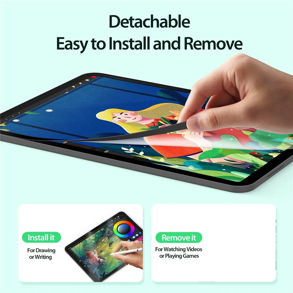 DUX DUCIS Naad Series for iPad Air 11 (2026) / (2025) / (2024) Paper-Like Screen Protector Removable Matte PET Film, Reusable - 7