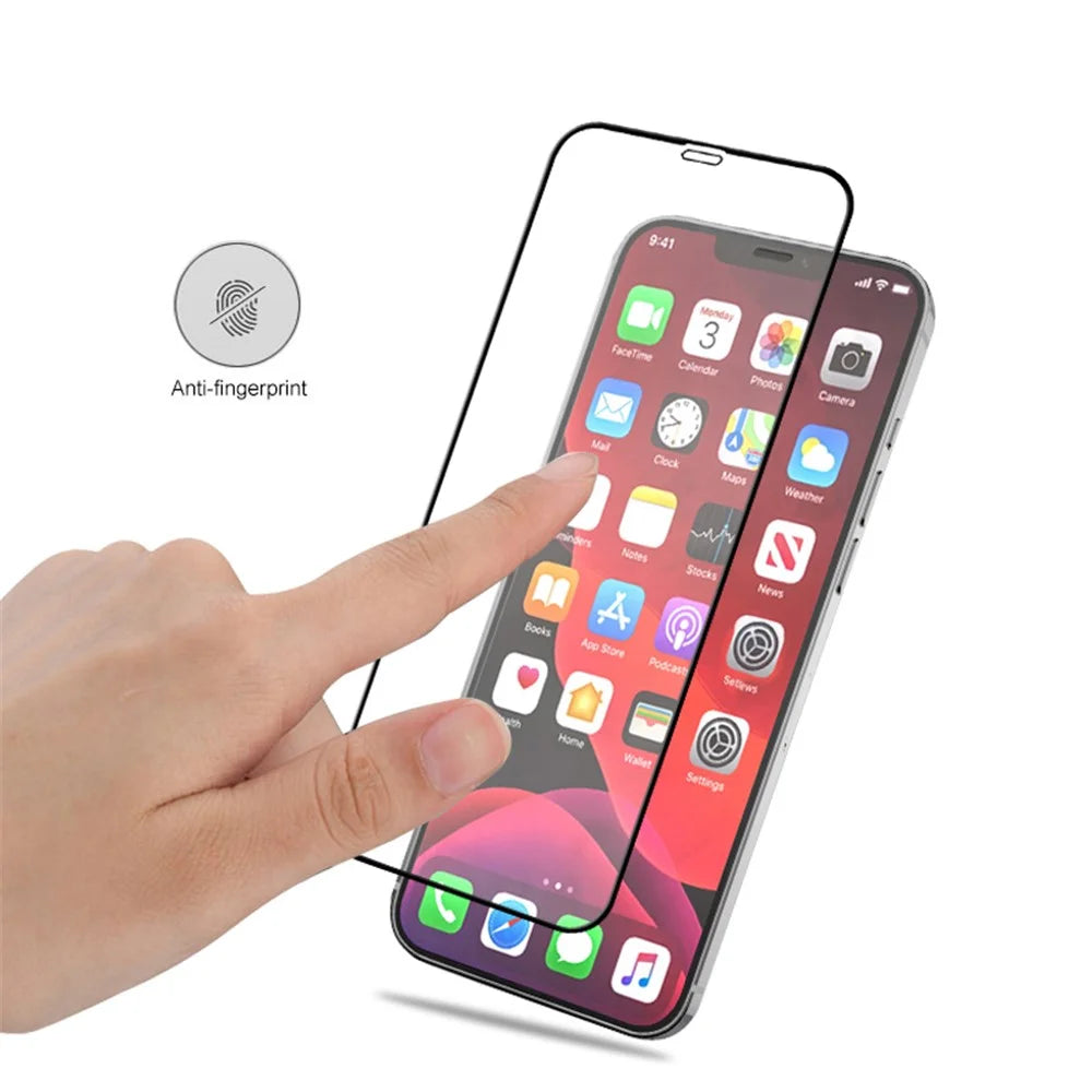 MOCOLO 25Pcs For iPhone 12 / 12 Pro Full Screen Protector Full Glue Tempered Glass Film - Black - 4