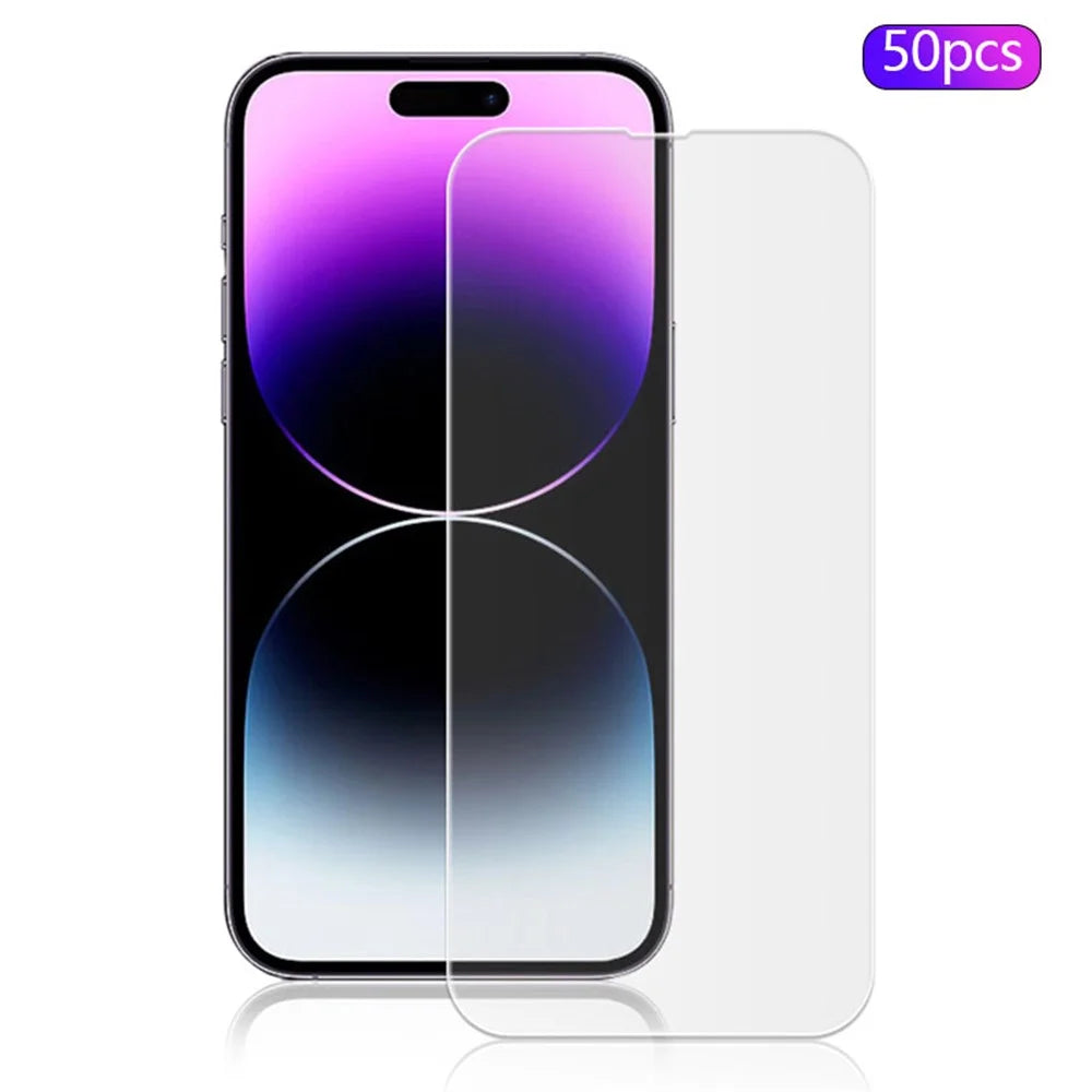 MOCOLO 50Pcs For iPhone 15 Pro Tempered Glass Screen Protector High Transparency - 1