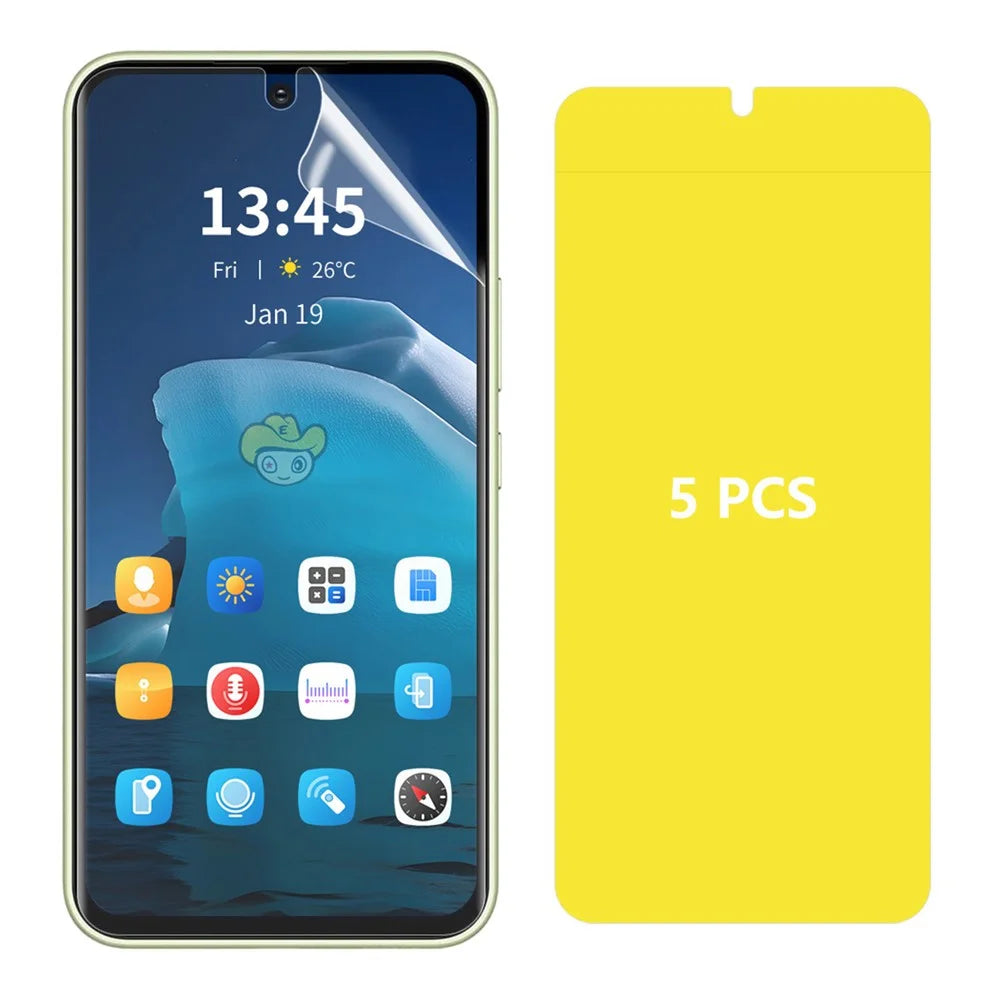 ENKAY HAT PRINCE 5Pcs For vivo Y100t TPE+PET+TPU Hydrogel Film Phone Screen Guard - 1
