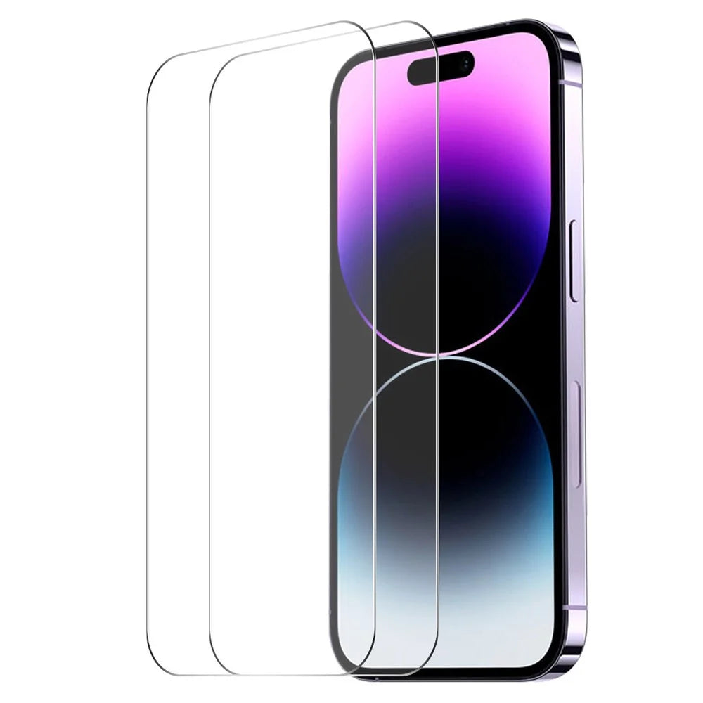 ENKAY HAT PRINCE 2Pcs For iPhone 16 Plus / 15 Plus Sensitive Touch High Aluminium-Silicon Glass HD Film - 1