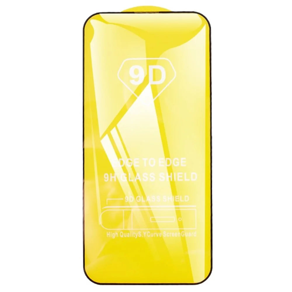For iPhone 16 Plus Full Screen Protector 9D Side Glue Tempered Glass Film - 1
