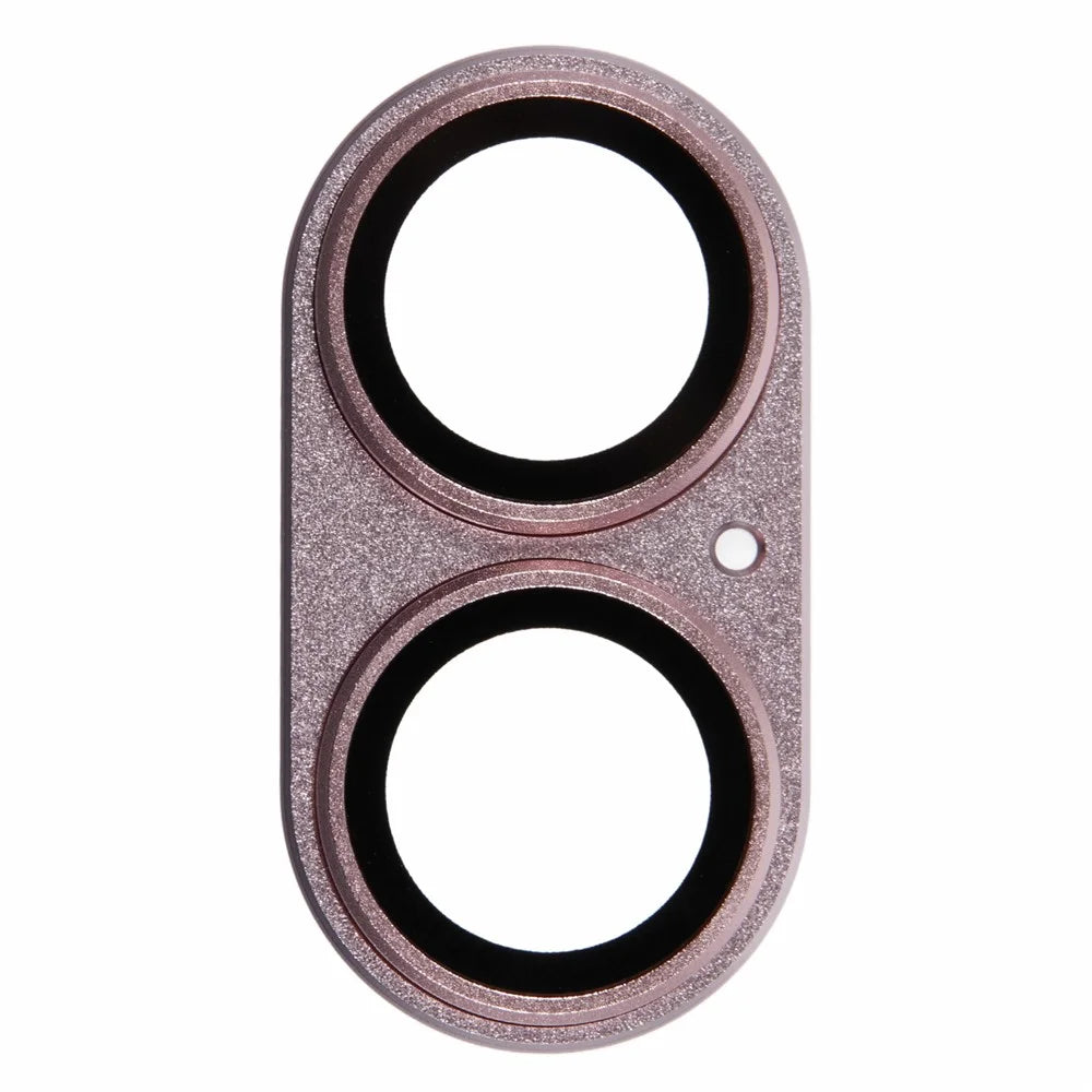 For iPhone 16 / 16 Plus Camera Lens Protector Integrated Clear Metal Frame+Tempered Glass Lens Film - Rose Gold - 2