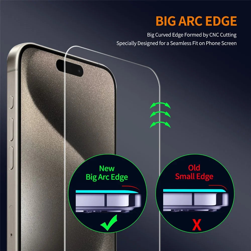 ENKAY HAT PRINCE For iPhone 16 Pro Max Screen Protector 9H Hardness High Aluminum-Silicon Glass Film - 4