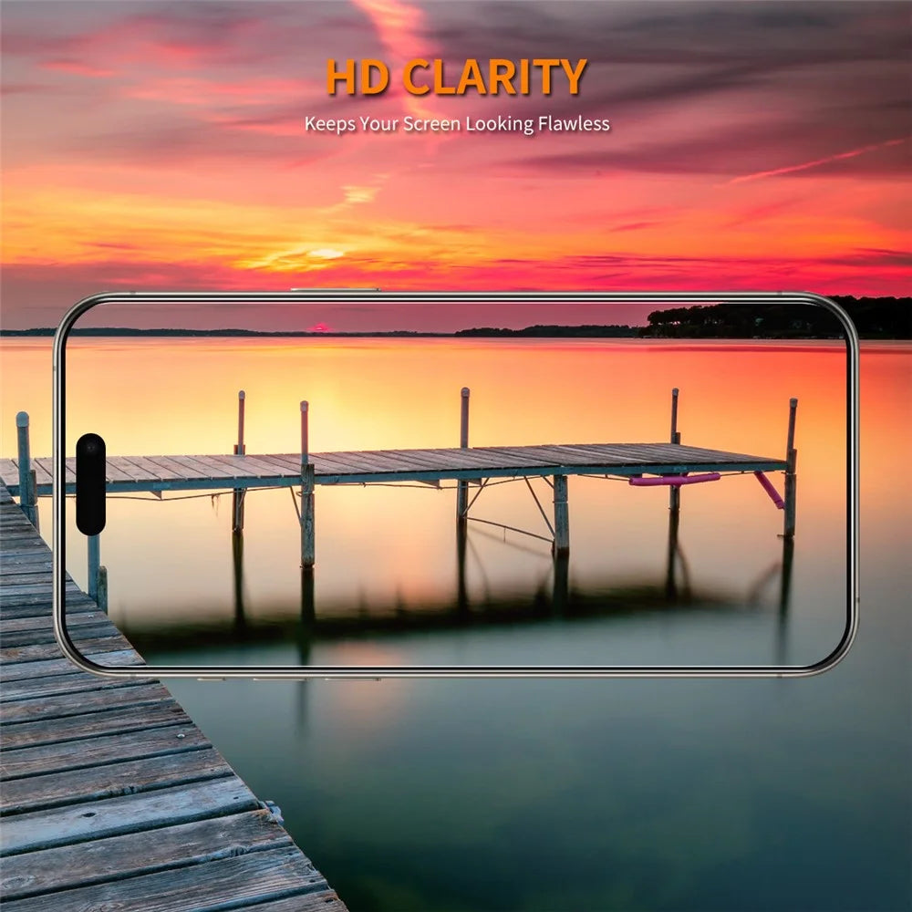 ENKAY HAT PRINCE For iPhone 16 Plus / 15 Plus Screen Protector 9H Hardness High Aluminum-Silicon Glass Film - 5