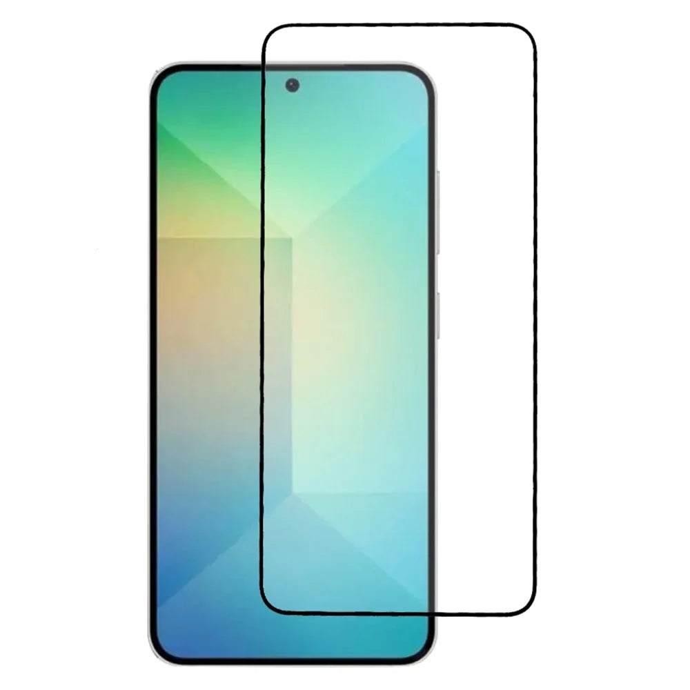 For Samsung Galaxy S25 Tempered Glass Screen Protector Full Glue Silk Printing Film - 1