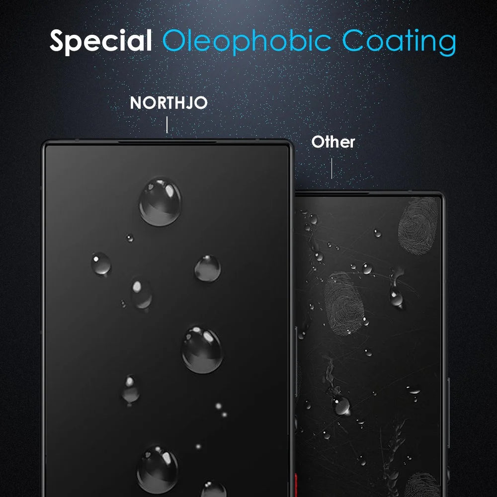 NORTHJO A+ Screen Protector For ZTE nubia Red Magic 9S Pro 5G / 9S Pro+ 5G / 9 Pro 5G / 9 Pro+ 5G Clarity 2.5D Tempered Glass Film - 4