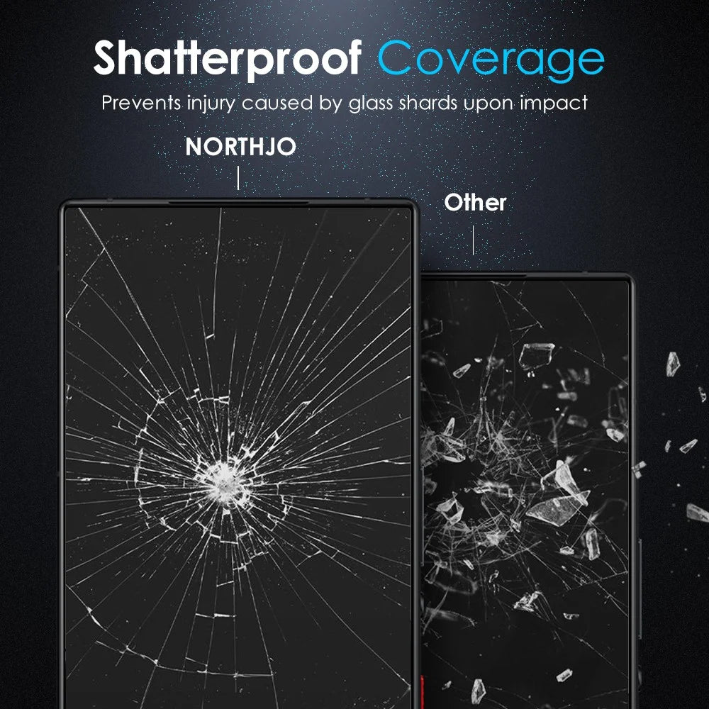 NORTHJO A+ Screen Protector For ZTE nubia Red Magic 9S Pro 5G / 9S Pro+ 5G / 9 Pro 5G / 9 Pro+ 5G Clarity 2.5D Tempered Glass Film - 5