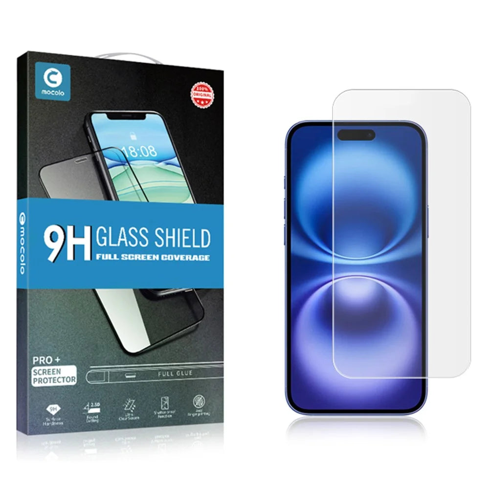 MOCOLO 50Pcs For iPhone 16 Screen Protector Anti-Scratch Clear Tempered Glass Film - 5