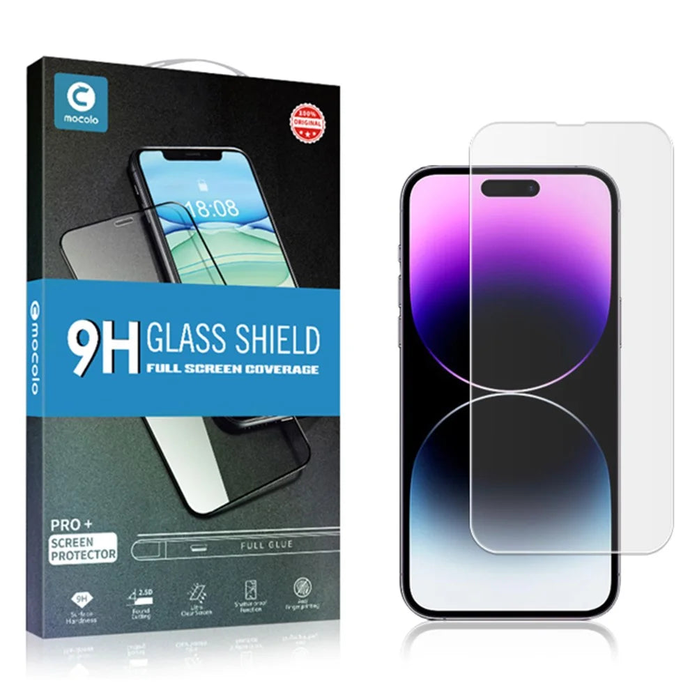 MOCOLO 50Pcs For iPhone 14 Pro Max Screen Protector Anti-Scratch Clear Tempered Glass Film - 6