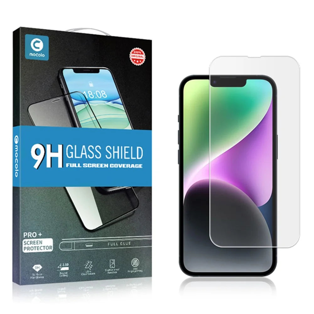 MOCOLO 50Pcs For iPhone 14 Screen Protector Anti-Scratch Clear Tempered Glass Film - 6