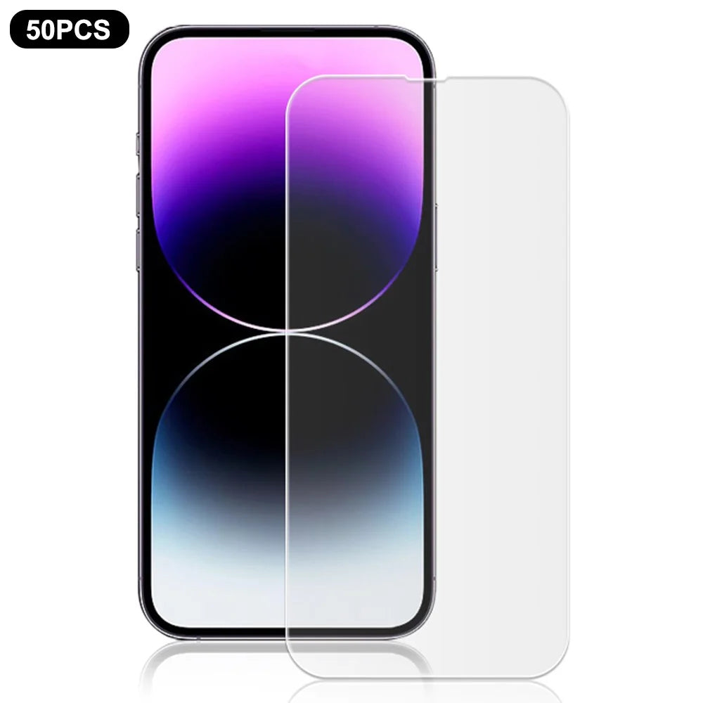 MOCOLO 50Pcs For iPhone 13 Pro Max Screen Protector Anti-Scratch Clear Tempered Glass Film - 1