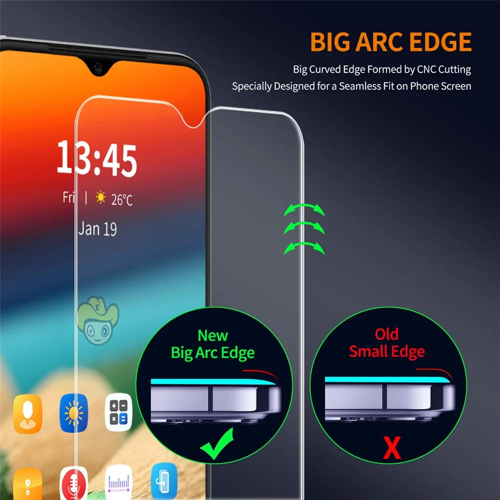 ENKAY HAT PRINCE For Samsung Galaxy A26 5G Screen Protector 9H Hardness High Aluminum-Silicon Glass Film - Transparent - 4