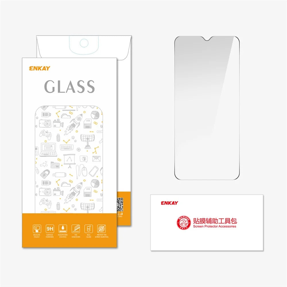 ENKAY HAT PRINCE For Samsung Galaxy A26 5G Screen Protector 9H Hardness High Aluminum-Silicon Glass Film - Transparent - 6