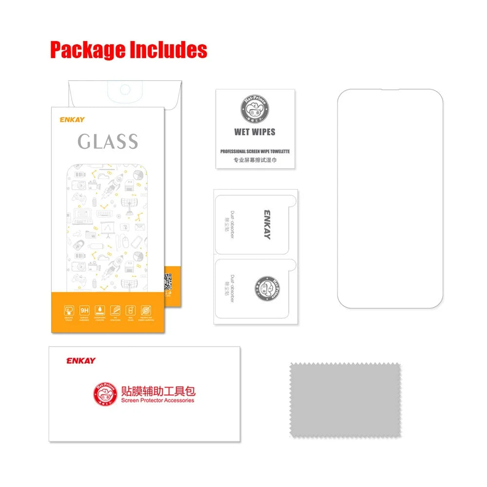 ENKAY HAT PRINCE For iPhone 17e / 16e Screen Protector 9H Hardness High Aluminum-Silicon Glass Film - Transparent - 7