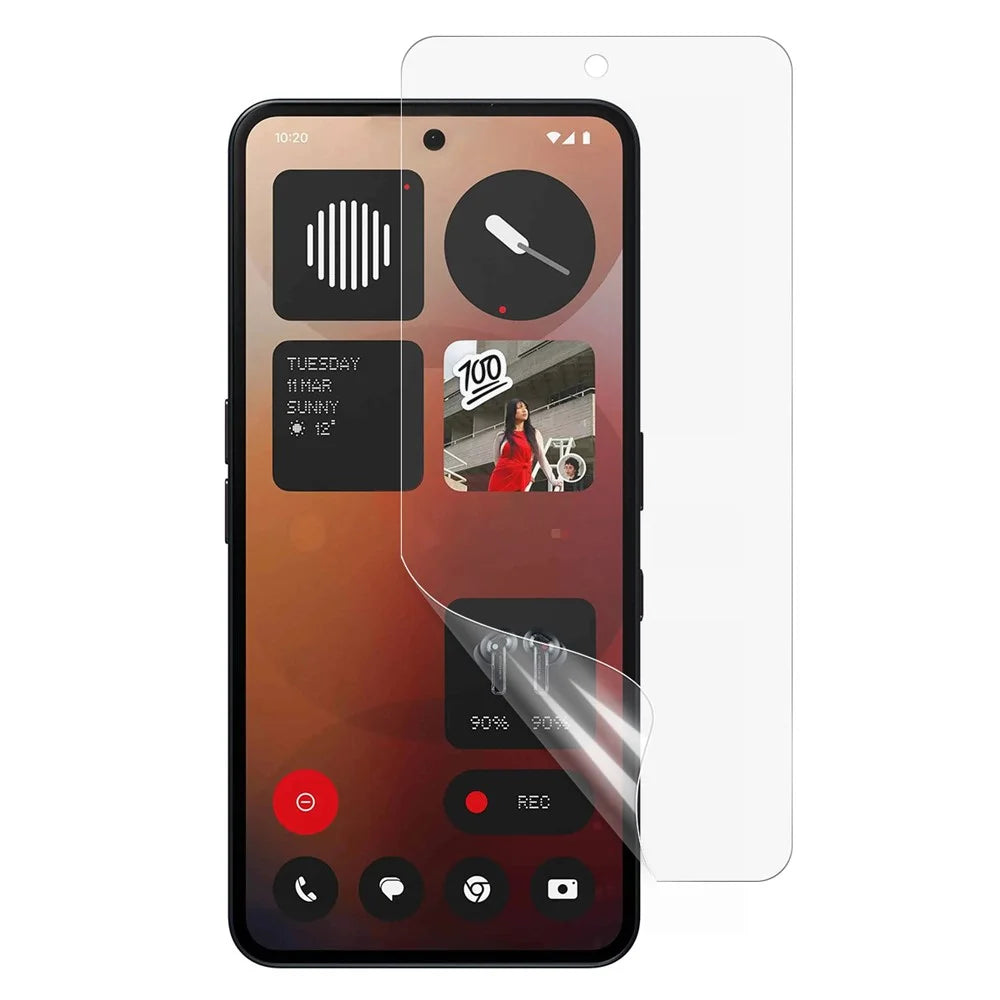 For Nothing Phone (4b) / (4a) Pro / (4a) / (3a) / (3a) Pro Screen Film PET Bubble Free Ultra Clear Screen Protector - 1